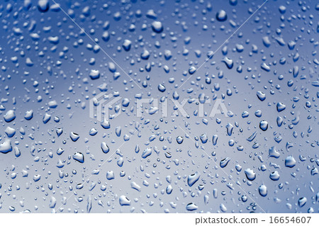 Cold rain drops on window Cold rain drops on window 16654607