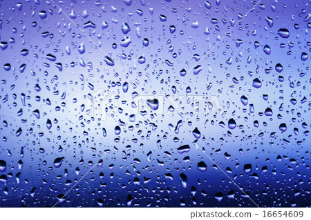 Cold rain drops on window Cold rain drops on window 16654609