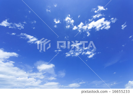 藍天和太陽和雲彩圖像 16655233