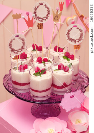 holiday buffet souffle in glasses  16656358