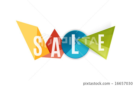 Sale word label banner 16657030