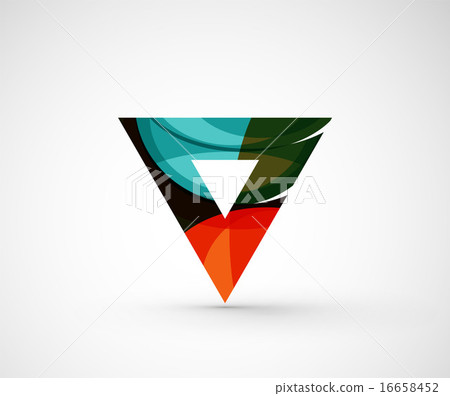 Abstract geometric company logo triangle, arrow 16658452