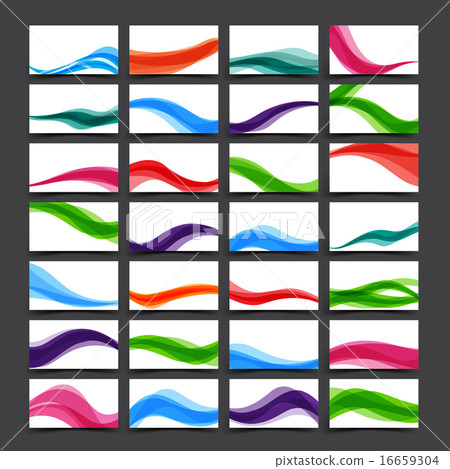 Set of light color for business card and banner  16659304