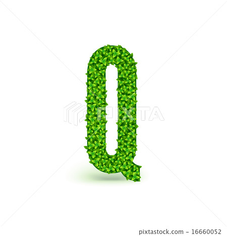 Green Leaves font Q. Green Leaves font Q. 16660052
