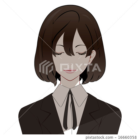 女性嚴肅的眼睛關閉 16660358