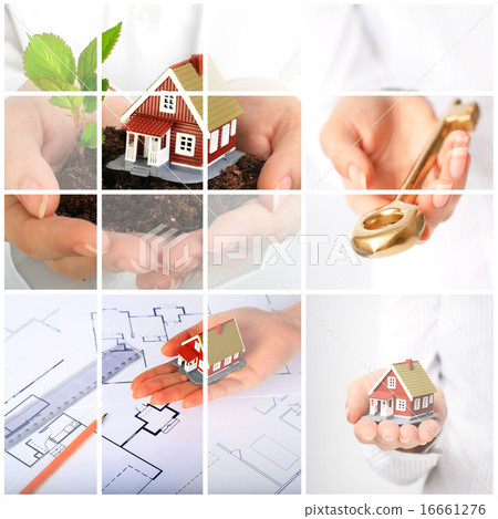 Invest in real estate. Business collage. Invest in real estate. Business collage. 16661276