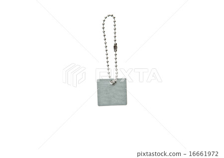 Silver metal key tag 16661972