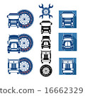 vector illustration set heavy truck service 16662329