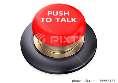Talk Red  Button 16662471