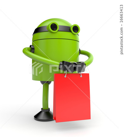 Robot shopping bag 16663413