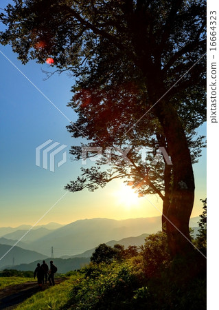 Morning of Naeba mountain climbing mouth Morning of Naeba mountain climbing mouth 16664323