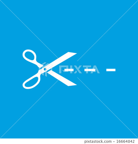 Cut white icon 16664842