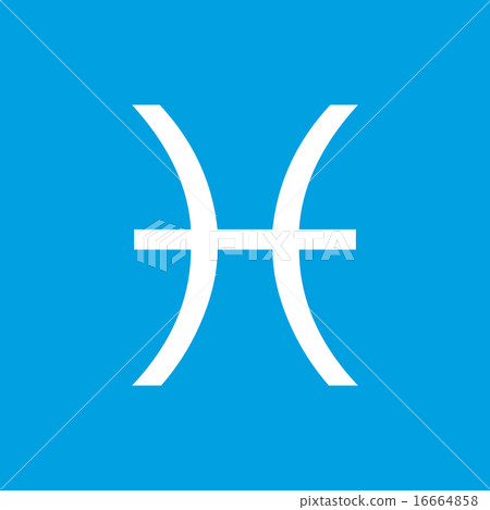 Pisces white icon 16664858