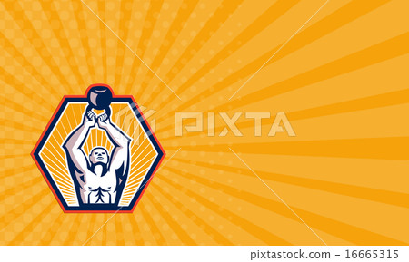 Business card Crossift Athlete Lifting Kettlebell Business card Crossift Athlete Lifting Kettlebell 16665315