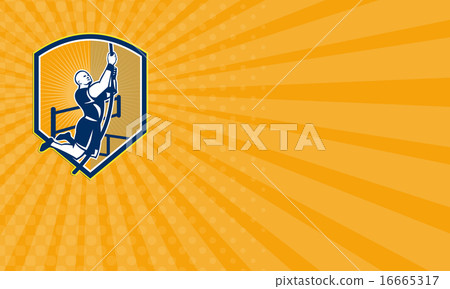 Business card Cross-fit Athlete Rope Climb Retro Business card Cross-fit Athlete Rope Climb Retro 16665317