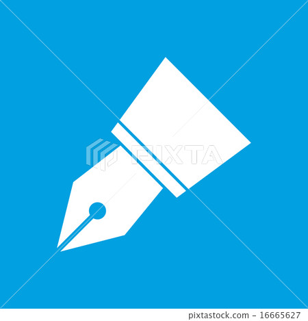 Pen white icon 16665627