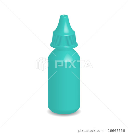 green eye dropper bottle with cap isolated green eye dropper bottle with cap isolated 16667536