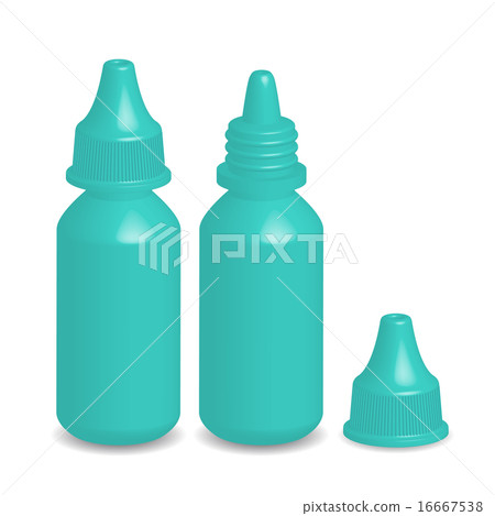 green eye dropper bottle with cap isolated green eye dropper bottle with cap isolated 16667538