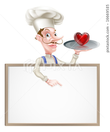 Heart Chef Sign - Stock Illustration [16669585] - PIXTA