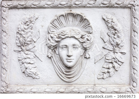 3D art Roman sculpture made of white plaster 16669673