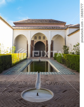 Palace of the Alcazaba in Malaga, Spain 16669777