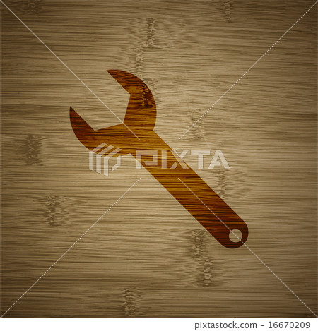 Wrench key icon symbol Flat modern web design with Wrench key icon symbol Flat modern web design with 16670209