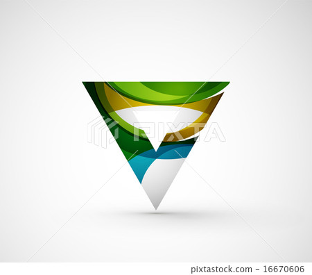 Abstract geometric company logo triangle, arrow Abstract geometric company logo triangle, arrow 16670606