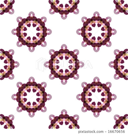 Seamless vector geometric abstract pattern. Creative round shapes made of short lines. Seamless vector geometric abstract pattern. Creative round shapes made of short lines. 16670656