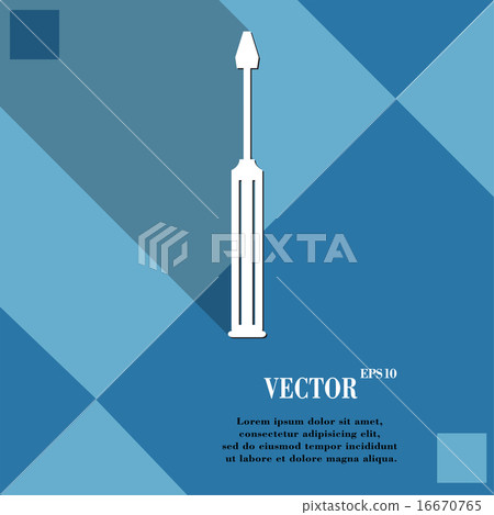 Screwdriver tool icon symbol Flat modern web desig 16670765