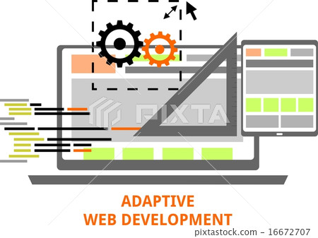 vector - adaptive web development vector - adaptive web development 16672707