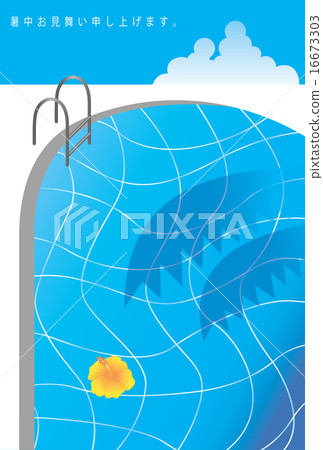 Hibiscus floating poolside hot weather sympathy Hibiscus floating poolside hot weather sympathy 16673303