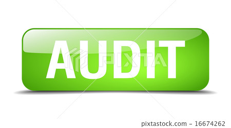 audit green square 3d realistic isolated button audit green square 3d realistic isolated button 16674262