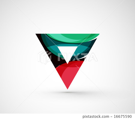 Abstract geometric company logo triangle, arrow 16675590