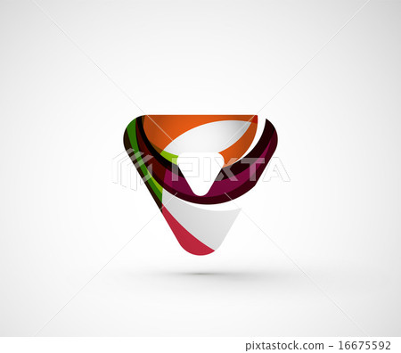 Abstract geometric company logo triangle, arrow Abstract geometric company logo triangle, arrow 16675592