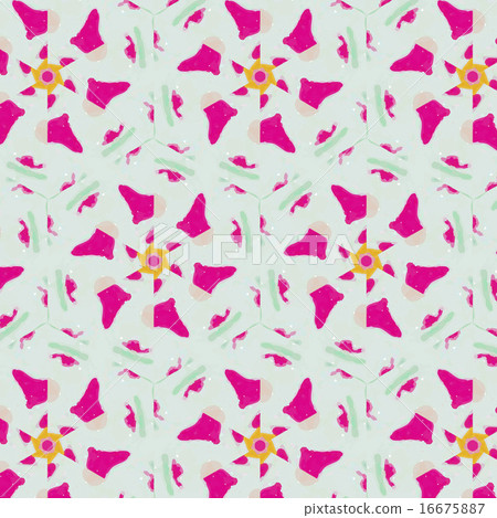 Cute abstract neon feminine pattern for textiles 16675887