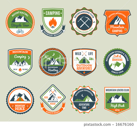 Mountain Adventure Emblems 16676160