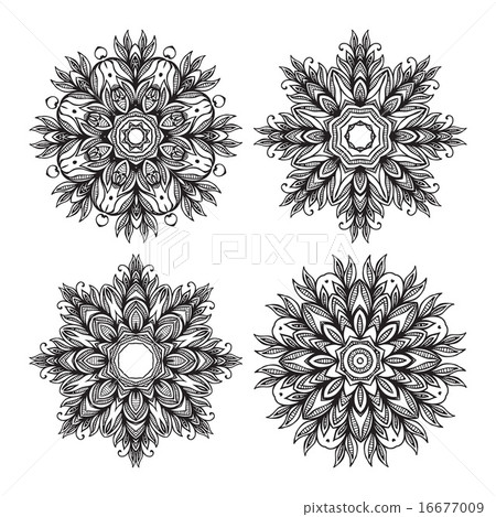 Mandala. Ethnic decorative elements.Vector illustration 16677009