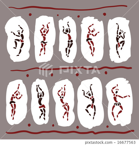 Figures of African dancers. 16677563