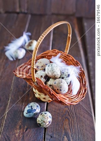 raw quail eggs 16679546