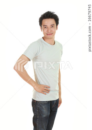 man with t-shirt (side view) man with t-shirt (side view) 16679745