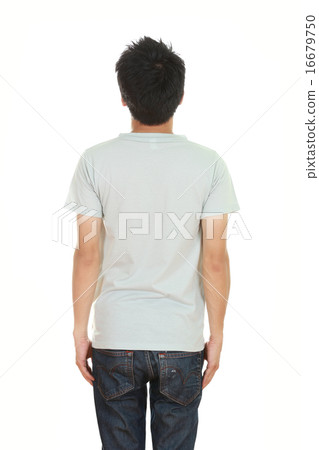 man with blank t-shirt man with blank t-shirt 16679750