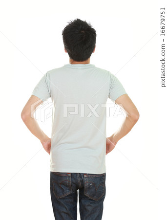 man with blank t-shirt man with blank t-shirt 16679751