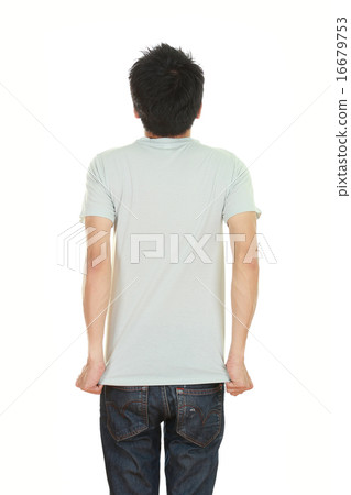 man with blank t-shirt man with blank t-shirt 16679753