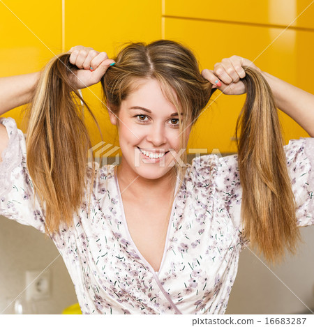 Young happy playful girl 16683287