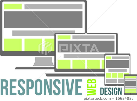 vector - responsive web design 16684883