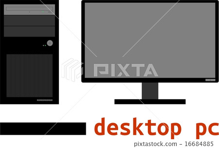 vector - desktop pc - Stock Illustration [16684885] - PIXTA
