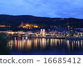 Night view of German ancient castle road Heidelberg 16685412