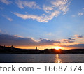 Evening glow of the Danube river 5 16687374
