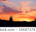 Evening glow of the Danube river 6 16687378