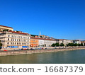Scenery of the Danube river 2 16687379